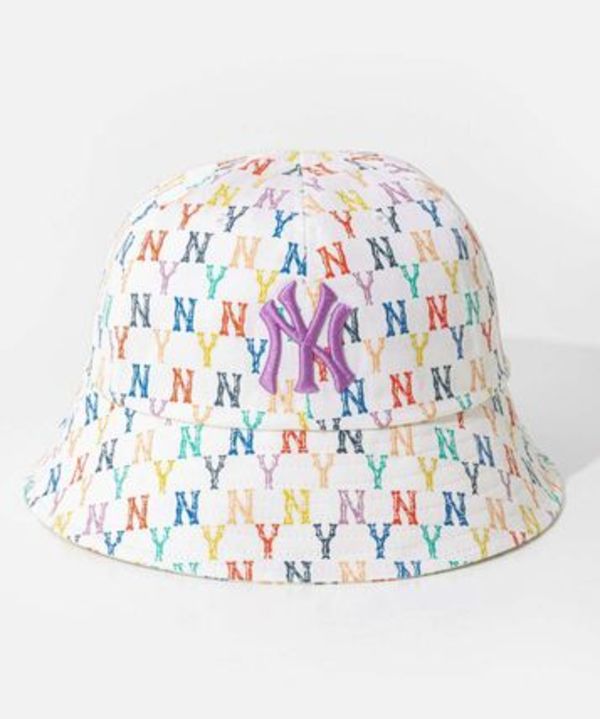 MLB Korea MONOGRAM Rainbow Dome Hat 3AHTH401N バケットハット
