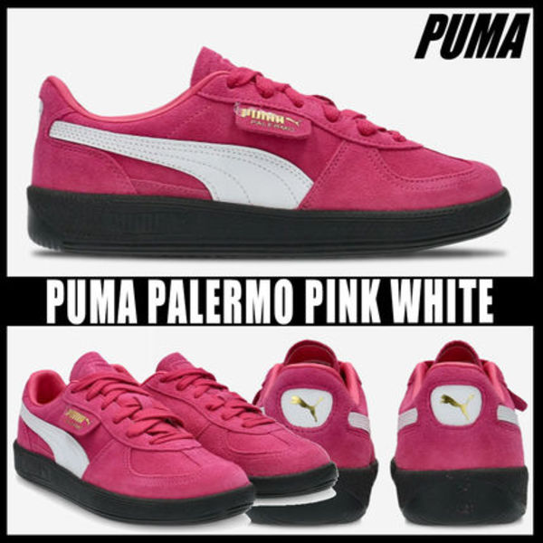 ◆正規品◆PUMA PALERMO PINK WHITE◆関税/送料無料◆人気商品◆
