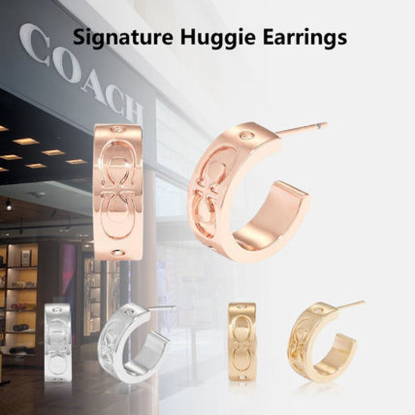 《超人気》COACH シグネチャー ハギー イヤリング CI901