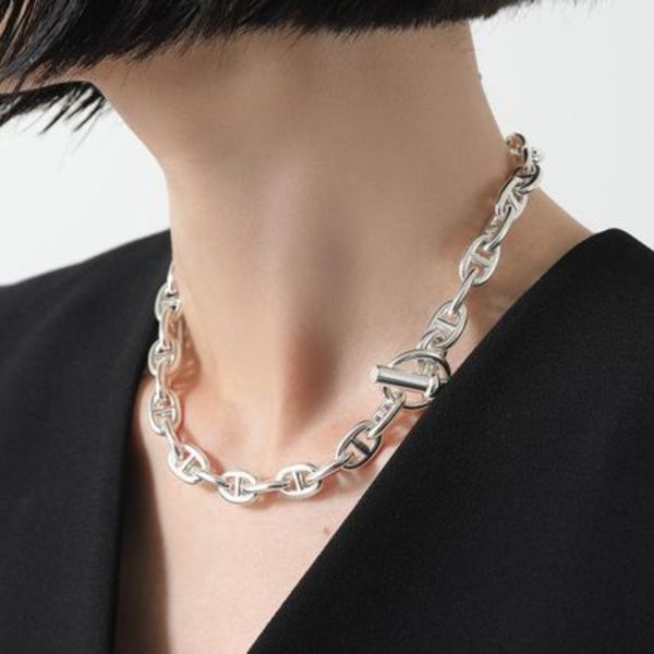 HERMES ネックレス シェーヌダンクル Chaine dancre MM