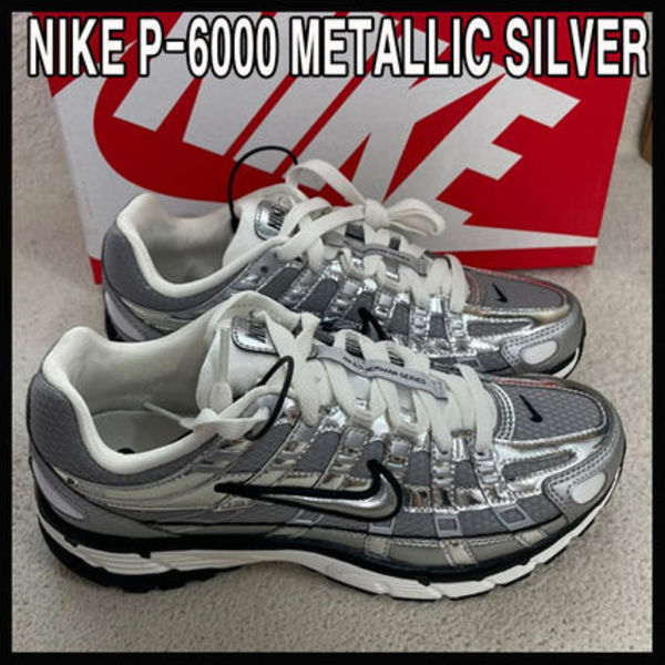 人気 ☆NIKE☆ P-6000 METALLIC SILVER