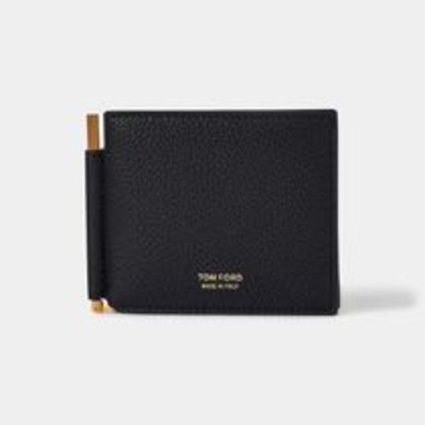 関税・送料込 TOM FORD BLACK LEATHER  カードケース