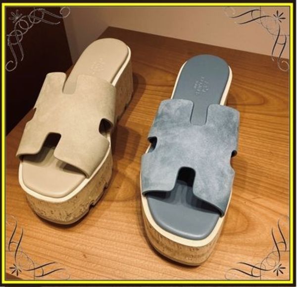 【HERMES】エルメス Eze 30 サンダル スエード ゴートスキン