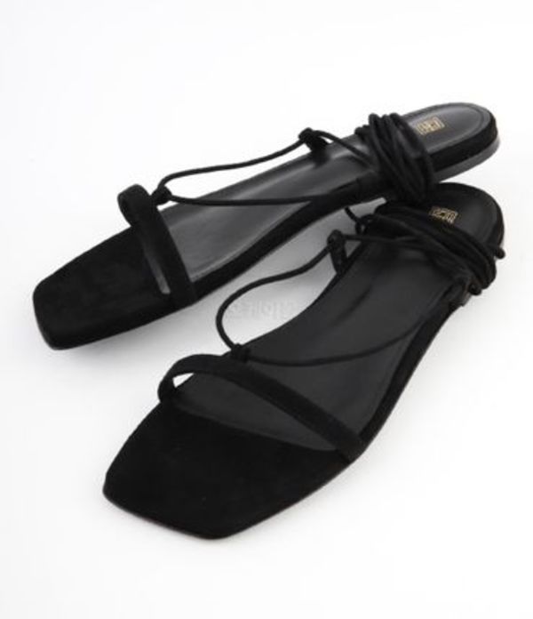 TOTEME|SANDALS (The Suede Tie Sandal (242-WAS2053-LE001