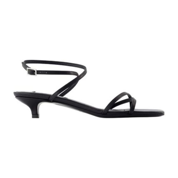 Crossover Sandals - TOTEME - Leather - Black