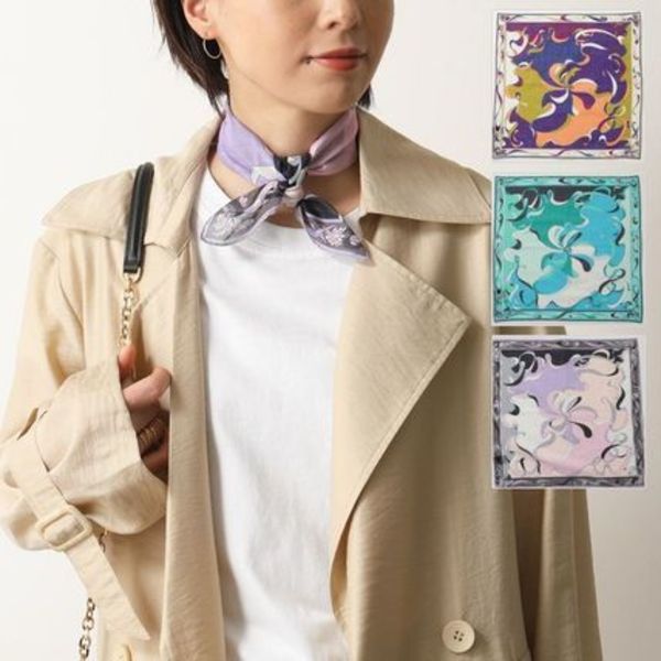 EMILIO PUCCI スカーフ JJ295 コットン