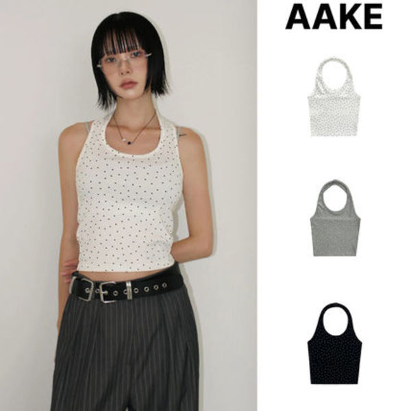 【AAKE】STAR HALTER SLEEVELESS