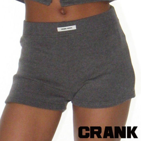 ★CRANK★[EXCLUSIVE] KNIT MICROSHORTS_CHARCOAL ★正規品/人気