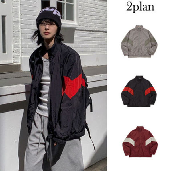 【2plan】Kanso nylon track jacket