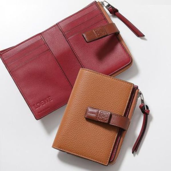 LOEWE 二つ折り財布 Compact zip wallet C660Z41X02