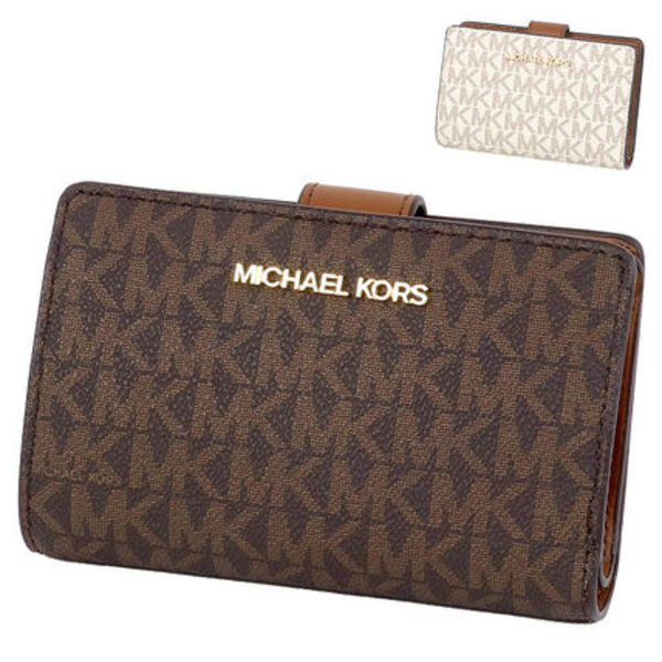 【国内即発】MICHAEL KORS 二つ折り財布 35F8GTVF2B シグネチャ
