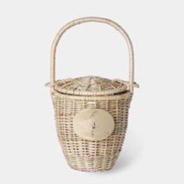 夏の装いに♪PATOU*ウィッカー バケツバッグ かごバッグ
