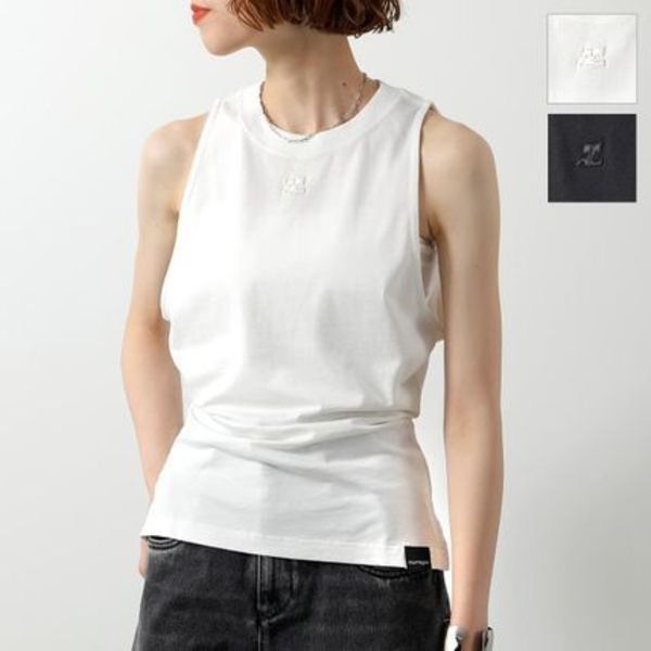 Courreges タンクトップ 125JDE094JS0107 FITTED TANK TOP