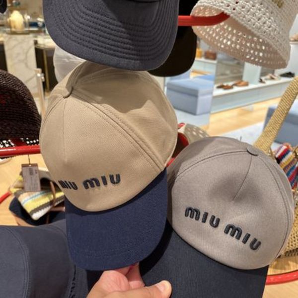 正規品★MiuMiu★ 5HC179 ドリル ベースボールキャップ