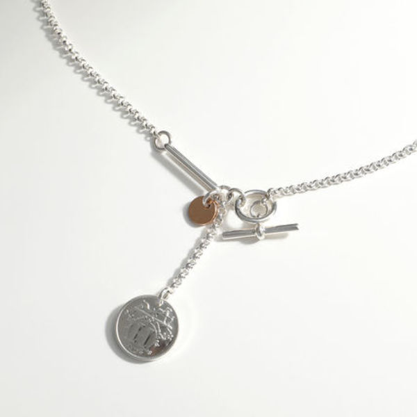 HERMES ネックレス エクスリブリス Ex-Libris PM チェーン
