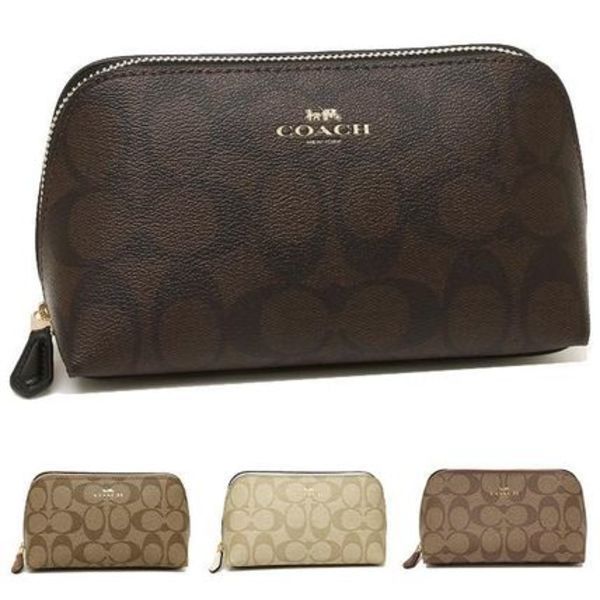 COACH ポーチ コスメ F53385 SIGNATURE COSMETIC CASE 17 化粧