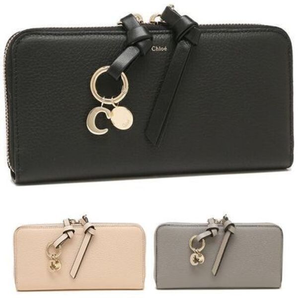 CHLOE 長財布 CHC17AP941H9Q CHC21WP941F57 ALPHABET ZIP ROUND
