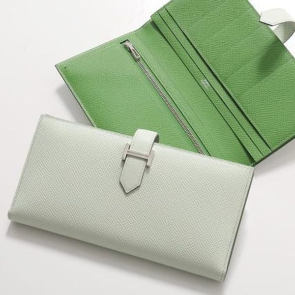 HERMES 二つ折り長財布 Bearn Souffle VERSO 073596CK