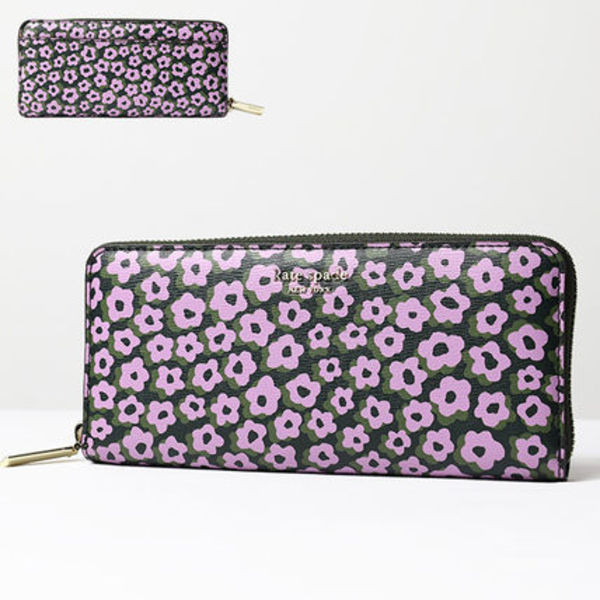 kate spade ケイトスペード SLIM CONTINENTAL WALLET 花柄