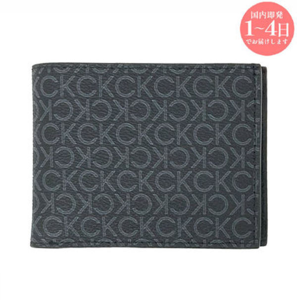 【新品・国内即発】Calvin Klein LV04D1038G UB1 二つ折り財布