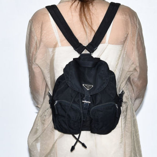 中古USED PRADA リュック レディース ナイロン ブラック 14956