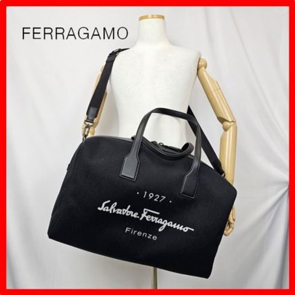 ★韓国の人気★【FERRAGAMO】★SIGNATURE DUFFLE BA.G★