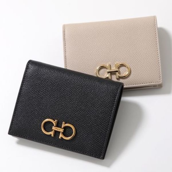 FERRAGAMO 二つ折り財布 THE GANCINI 22 D780