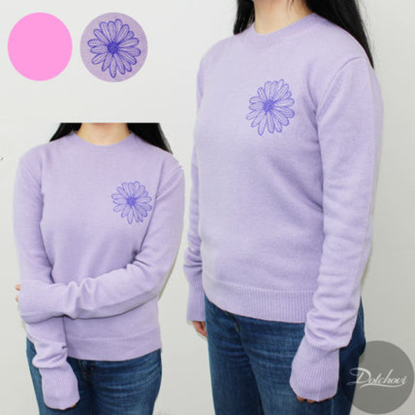 MARDI MERCREDI CASHMERE BLENDED BASIC CREW NECK MU5446