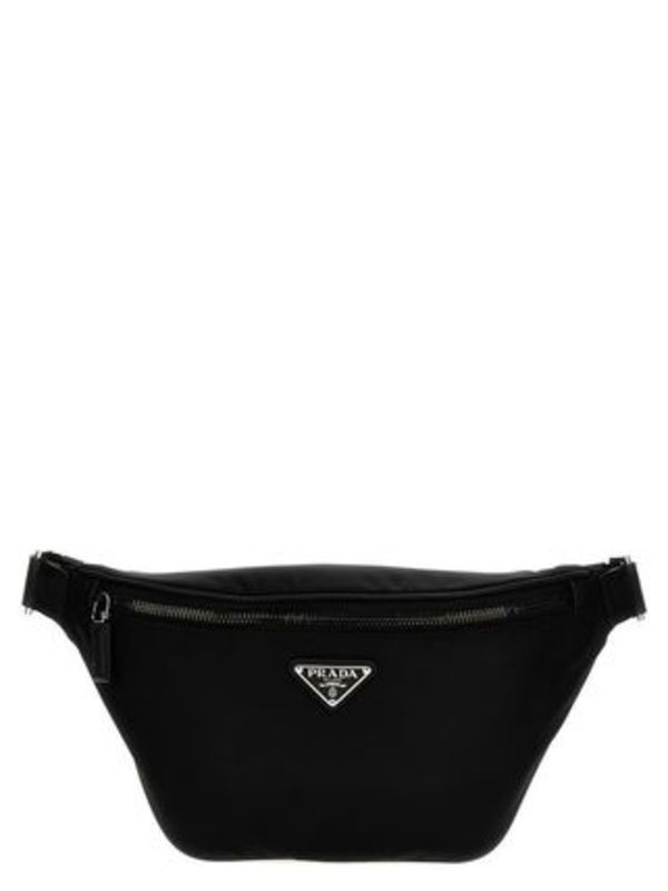 最安値挑戦中★PRADA★ロゴベルトバック★BLACK