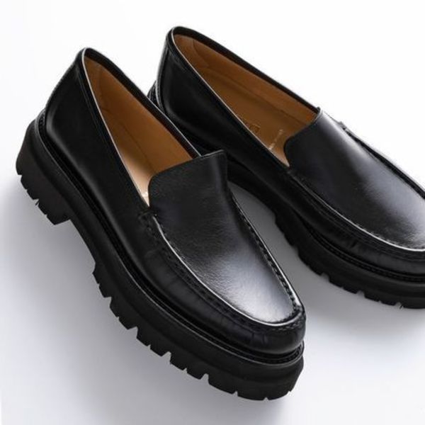 PASCUCCI ローファー 3290 レザー 厚底