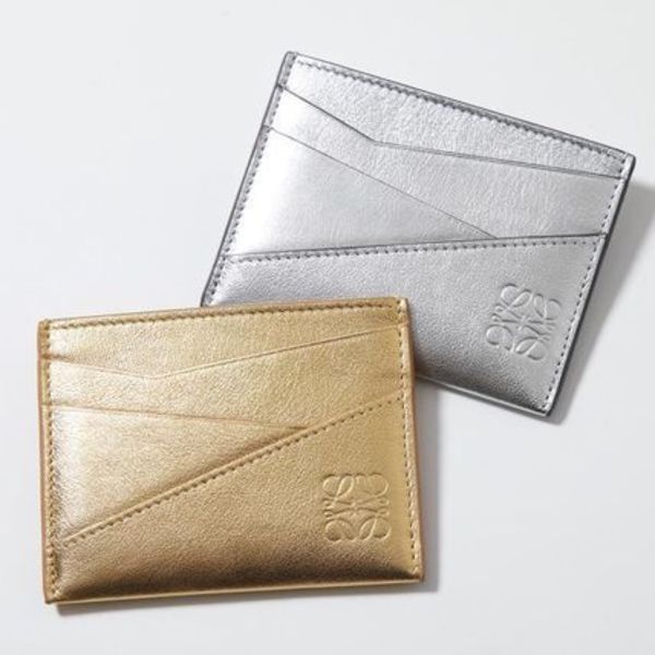 LOEWE カードケース PUZZLE パズル C510Q77X04 メタリック