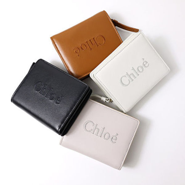 Chloe 二つ折り財布 SENSE レザー ミニ財布 CHC23SP867I10