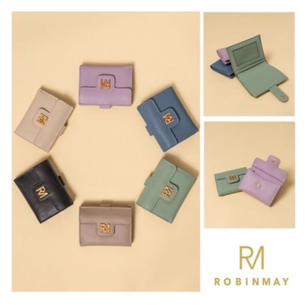 追跡有★ROBINMAY 本革 三つ折り財布 L079