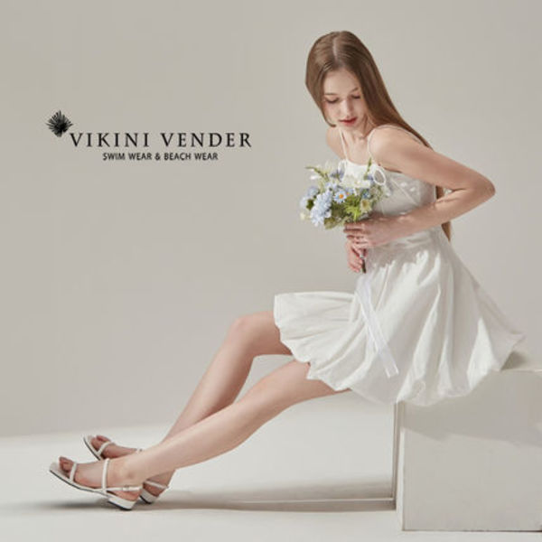 【Vikini Vender】ホワイトバルーンミニワンピース