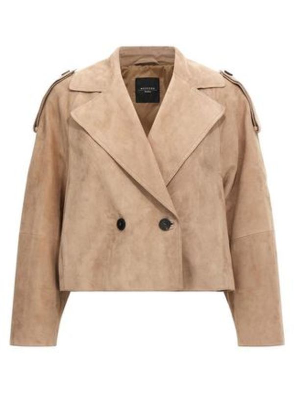 Weekend Max Mara マガ ラム スエード ショート ジャケット