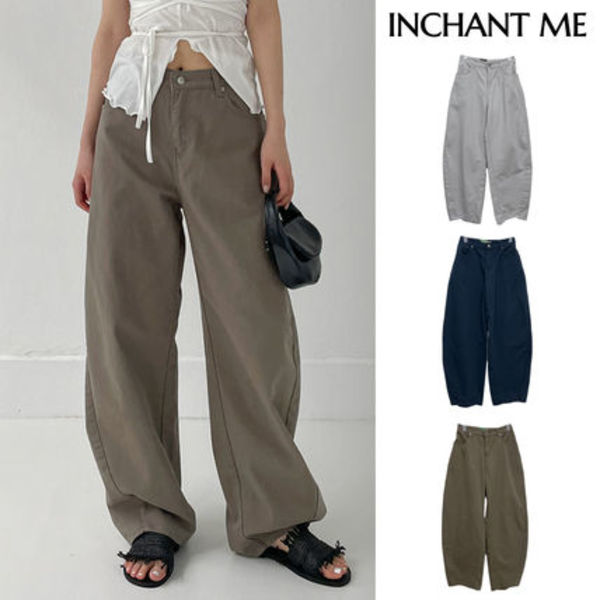【INCHANT ME】539 Cotton Balloon Fit Wide Pants