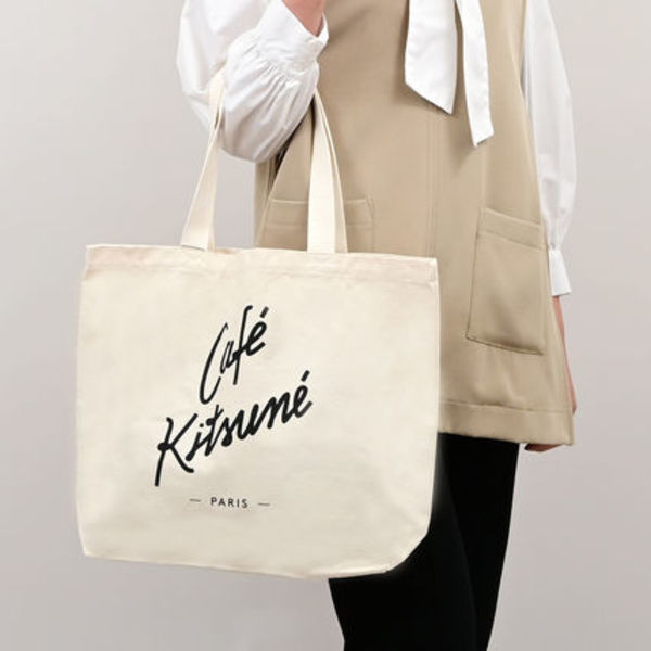 MAISON KITSUNE カフェ キツネ トート A4ok SPCKU05100