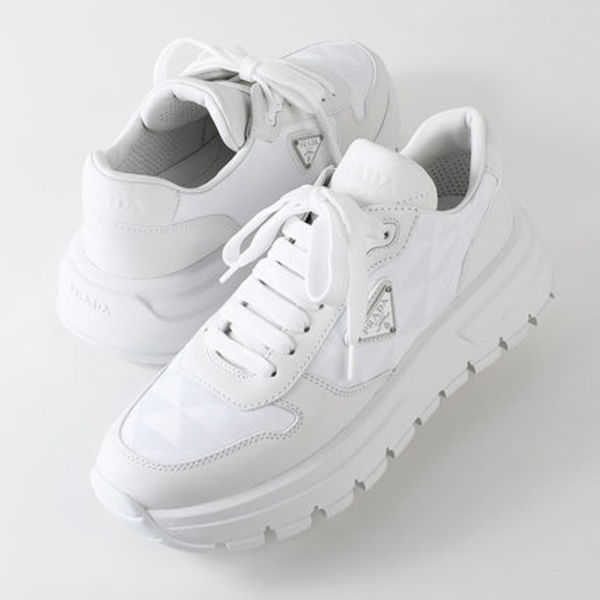 【国内即発】PRADA プラダ Prax 01 Re-Nylon xレザー スニーカー