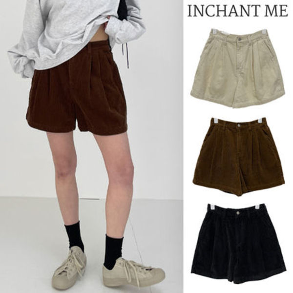 【INCHANT ME】Corduroy Banding Culotte Pants