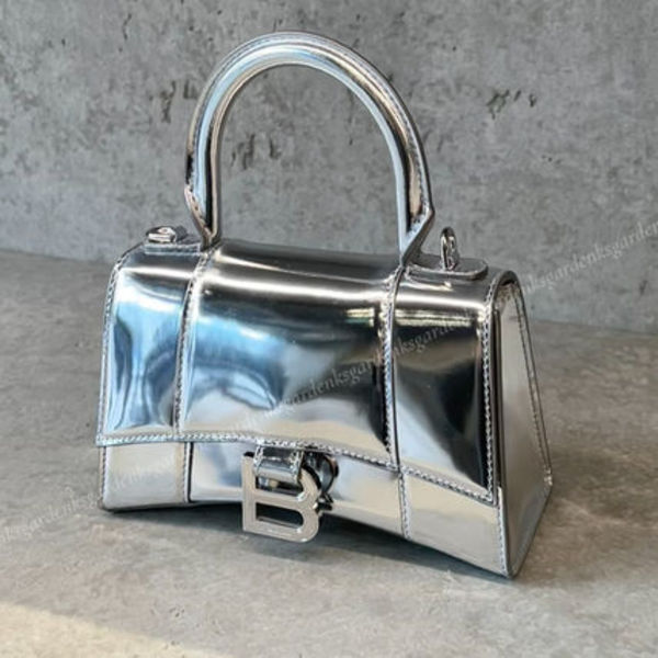 すぐ届く!BALENCIAGA  HOURGLASS XS ハンドバッグ ミラー効果