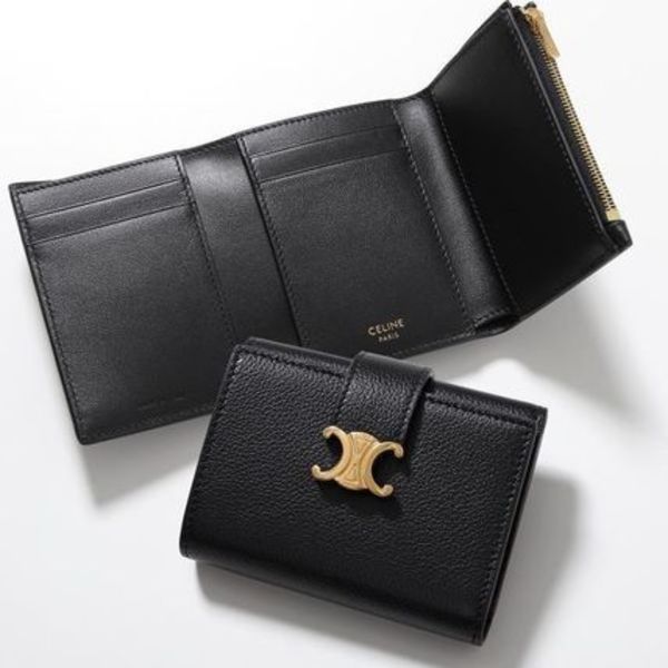 CELINE 三つ折り財布 Fine Strap Wallet ファイン 10M963GHH