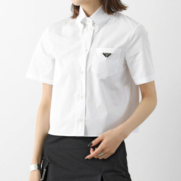 PRADA ポプリン シャツ P419G 1XV2 半袖