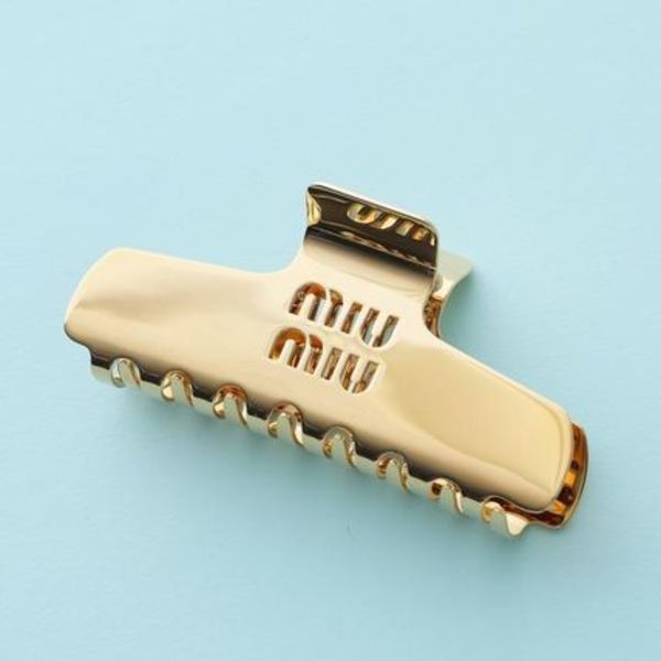 MIUMIU ヘアクリップ 5IF218 2DTU ロゴ