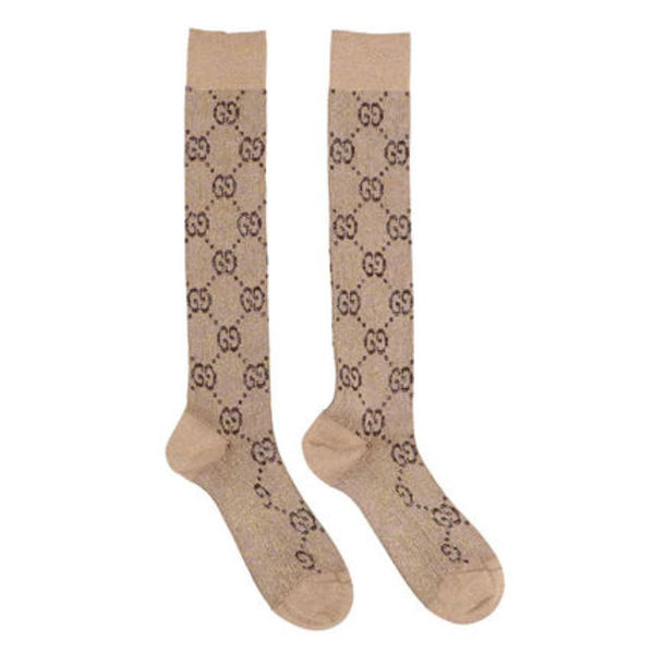 ★即発送★ GUCCI GGロゴ ソックス ベージュ 476525 3G199 9964