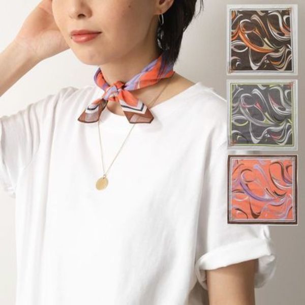 EMILIO PUCCI スカーフ P9102 イタリア製 コットン