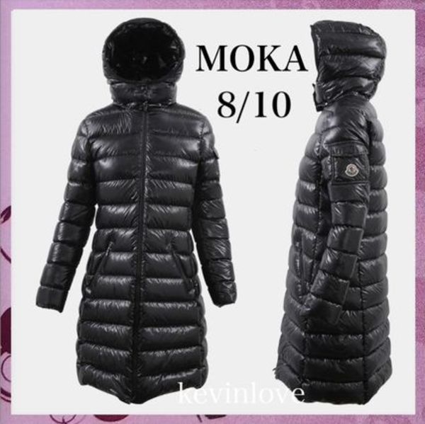 大人もOK!MONCLER ロングダウンジャケットMOKA Black8/10A