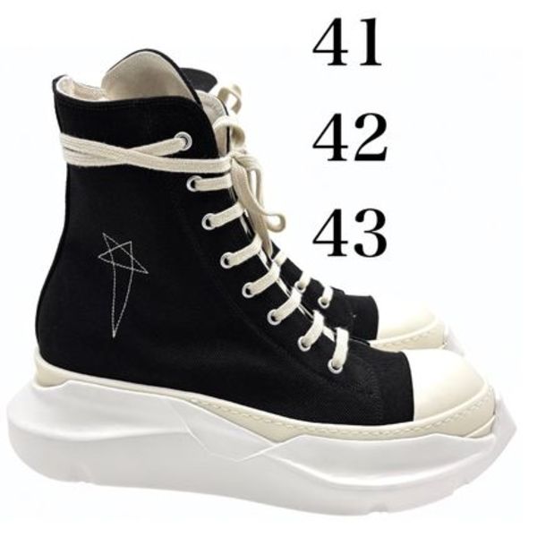 RICK OWENS DRKSHDW ABSTRACT コットン スニーカー