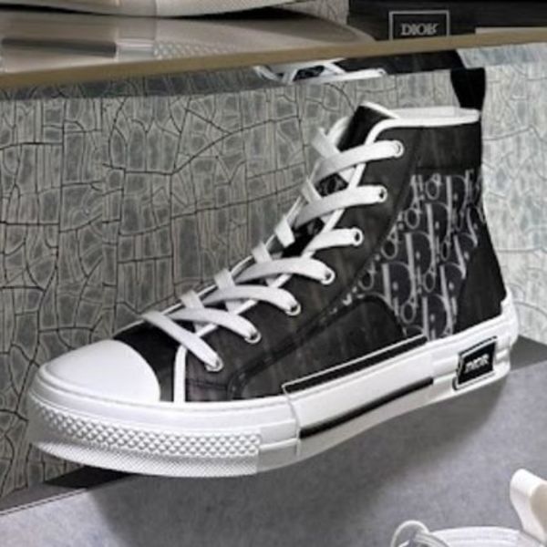 DIOR B23 ハイトップスニーカー Dior Oblique Canvas