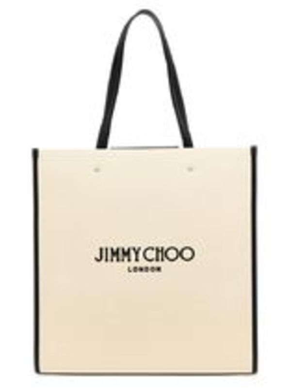 JIMMY CHOO【国内発送】キャンバス*ロゴトートバッグ
