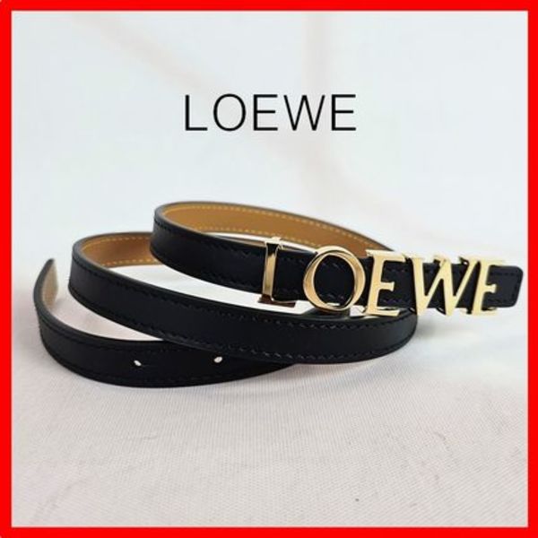 ☆人気☆ 【LOEWE】☆ロエベ レタリングロゴ レザーベル.ト☆